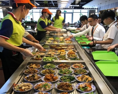 工厂饭堂承包为食堂后续制作出美味的饭菜做准备